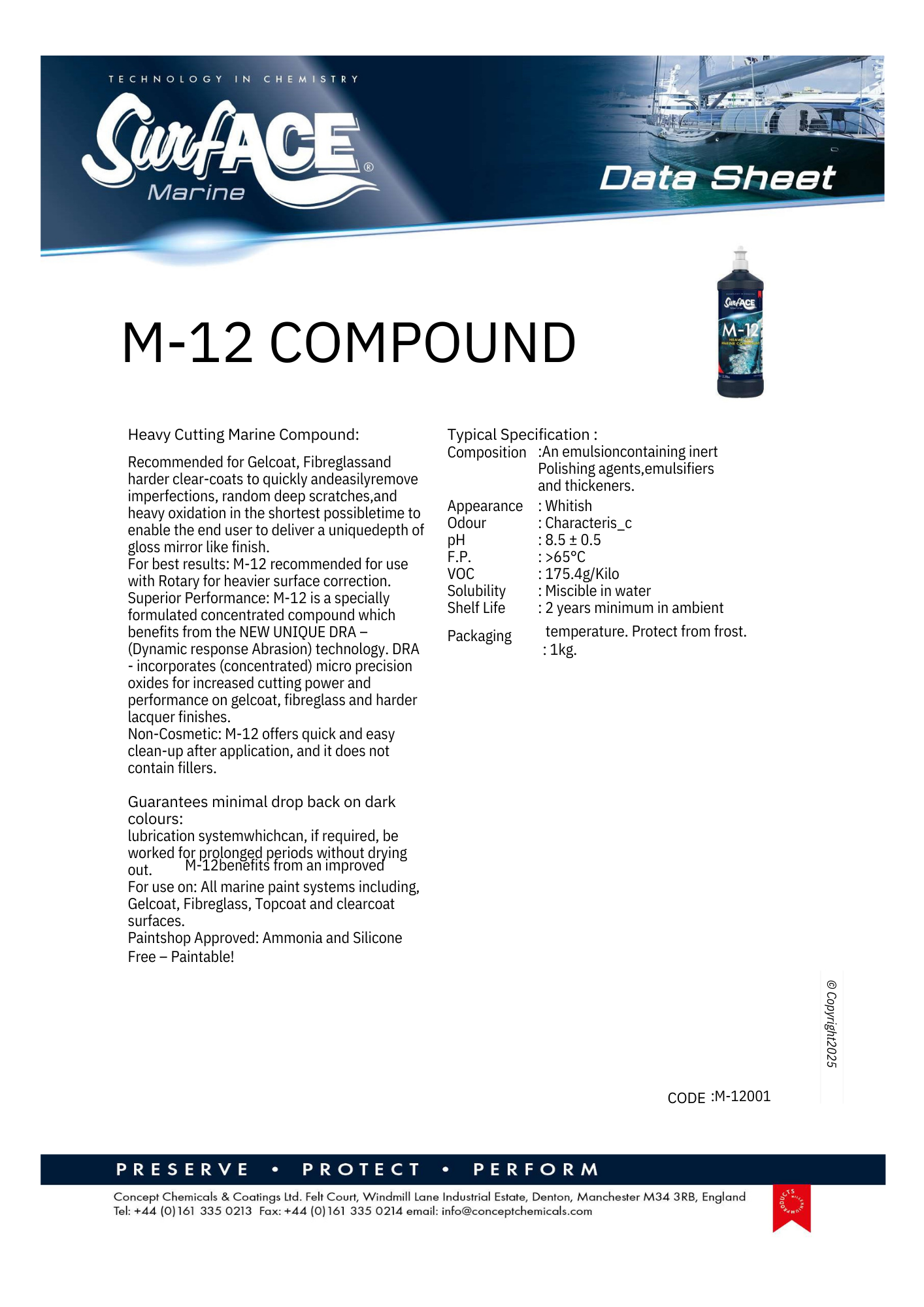Surf-ACE Marine M-12 Compound
