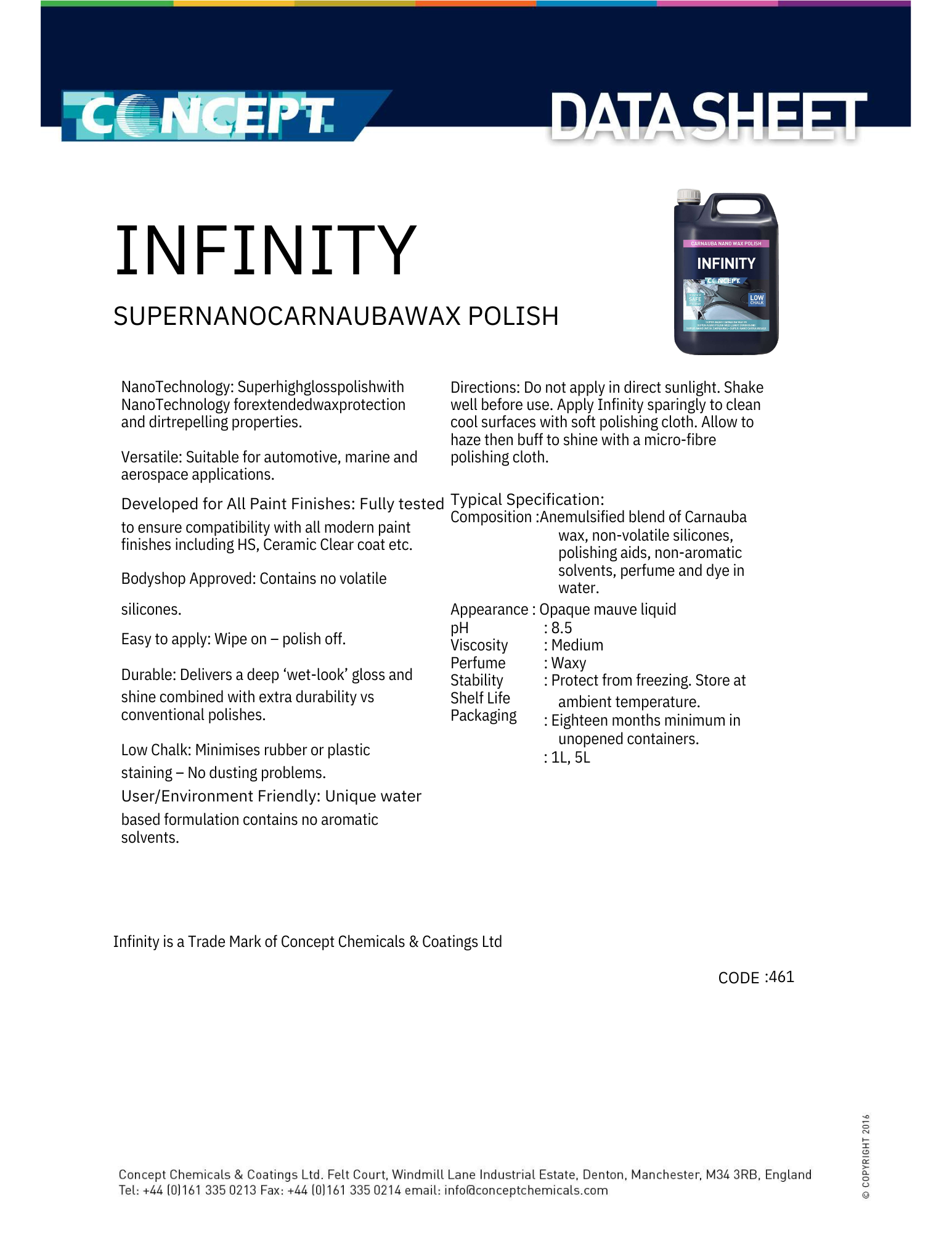 CONCEPT Infinity Nano Polish – Høyglanspolish med nanoteknologi