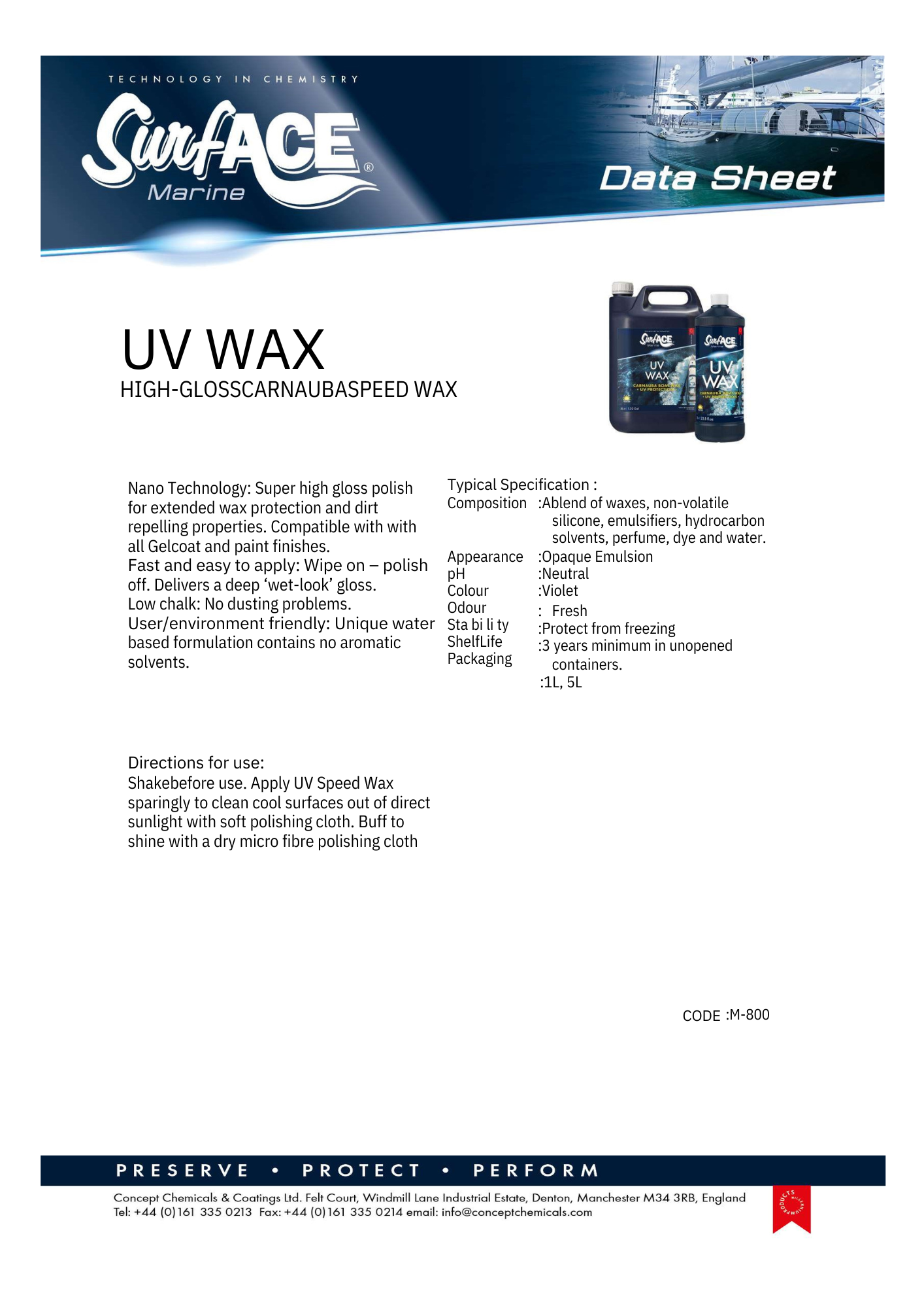 Surf-ACE Marine UV Wax