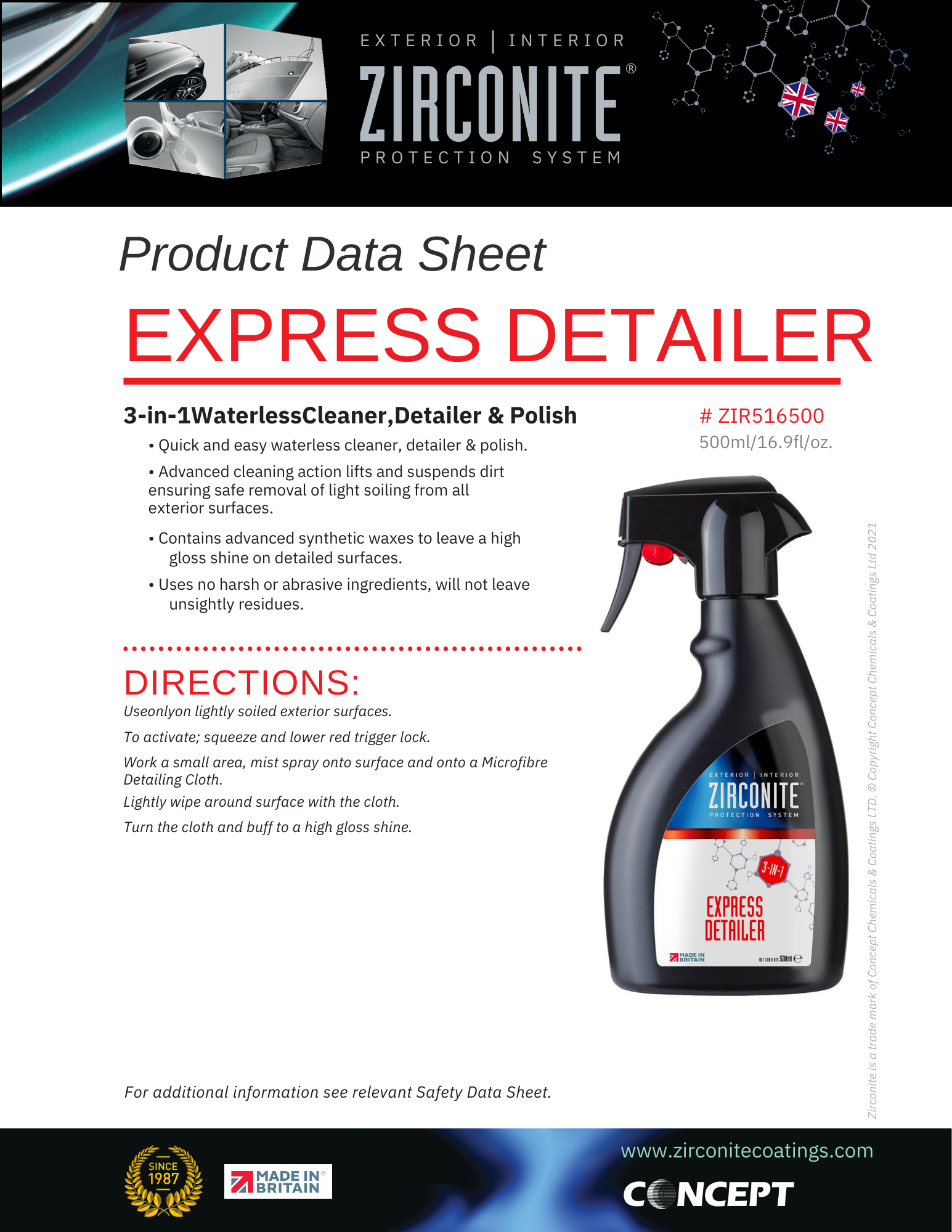 Zirconite Express Detailer