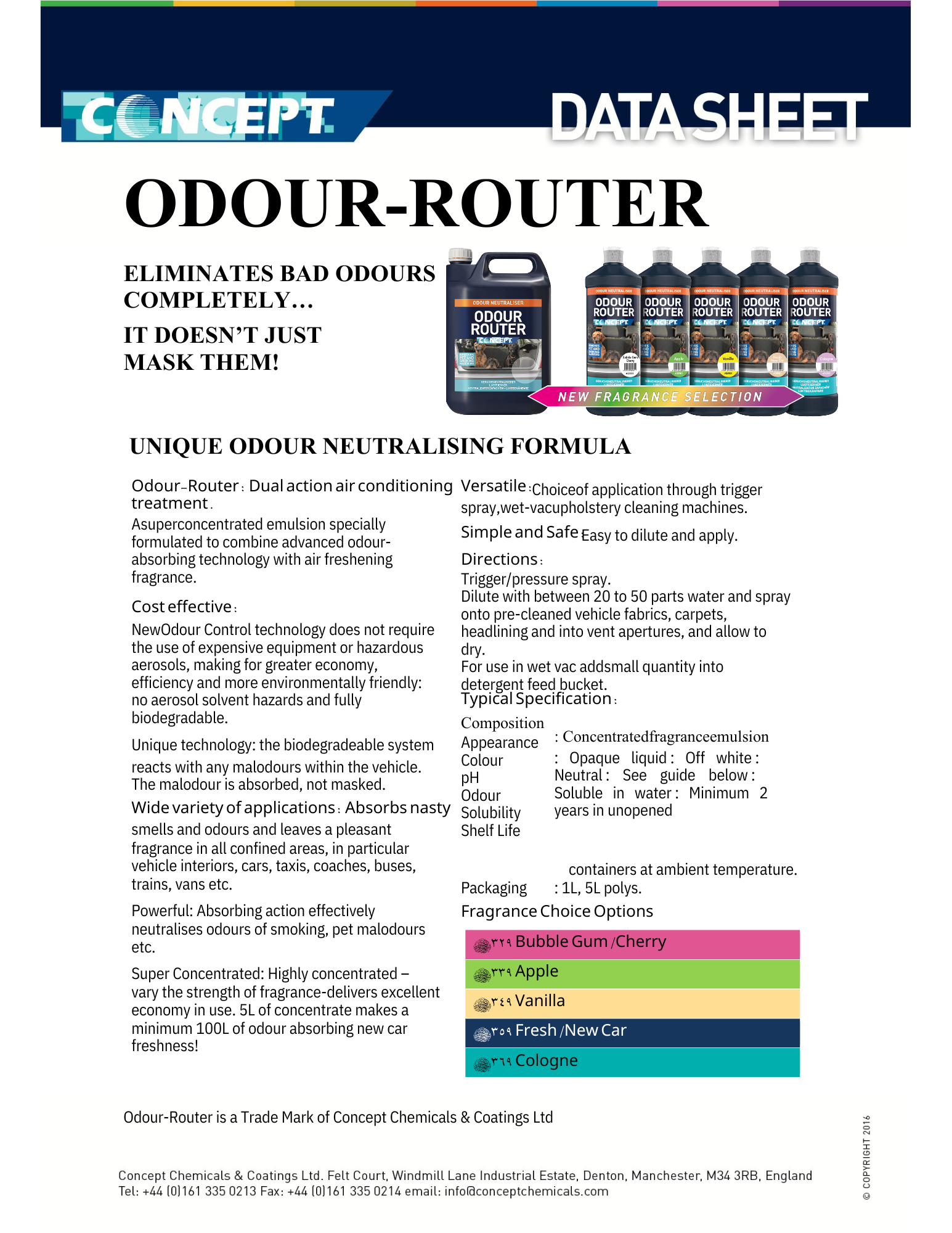 CONCEPT Odour Router – Effektiv luktfjerner for interiør