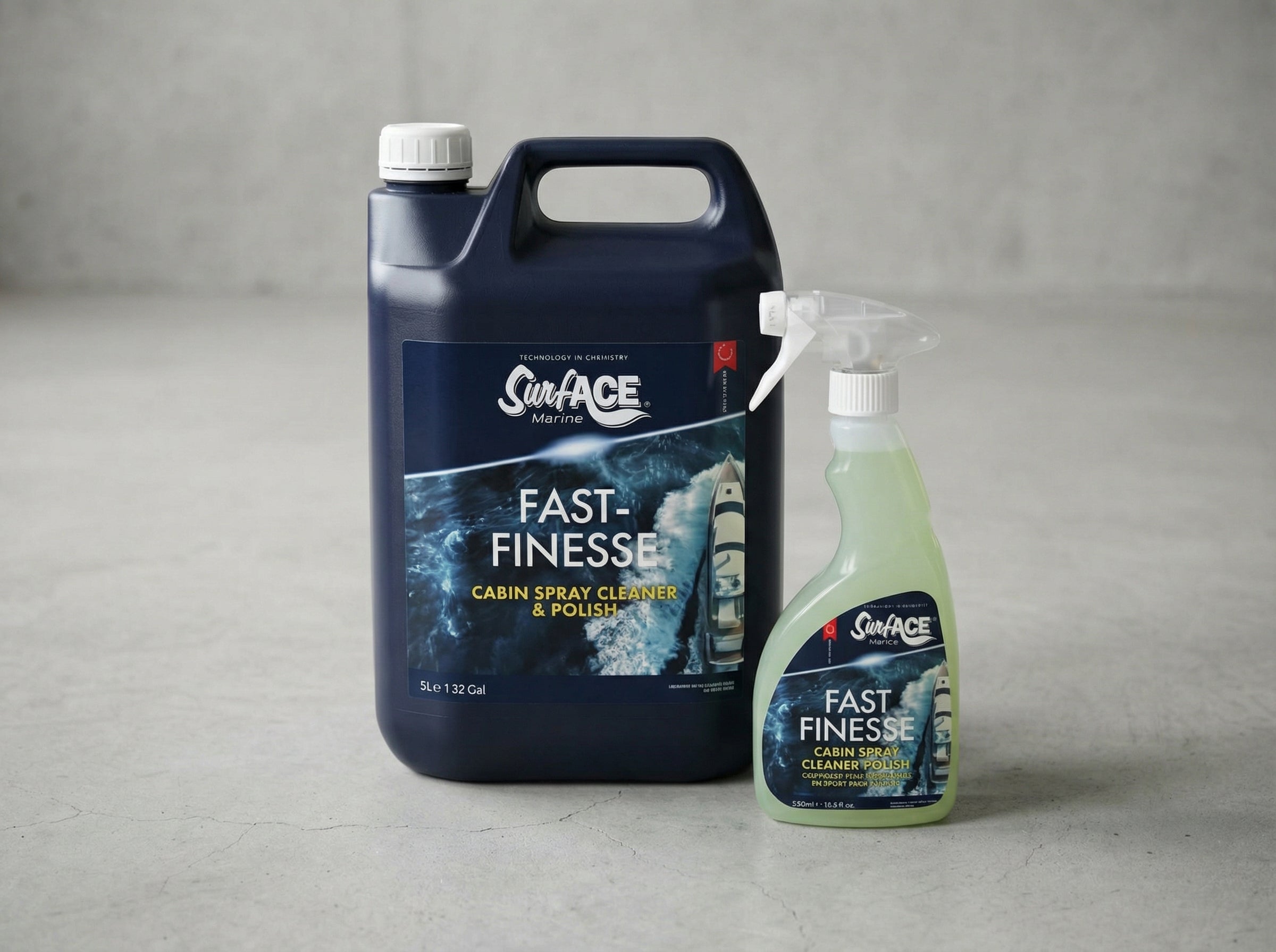 Surf-ACE Marine Fast Finesse – Spray rengjører og polish for kahytten
